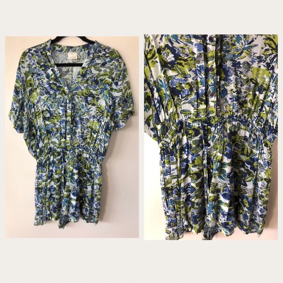 Pins and Needles Floral Tropical Romper Size Large - Picture 1 of 4